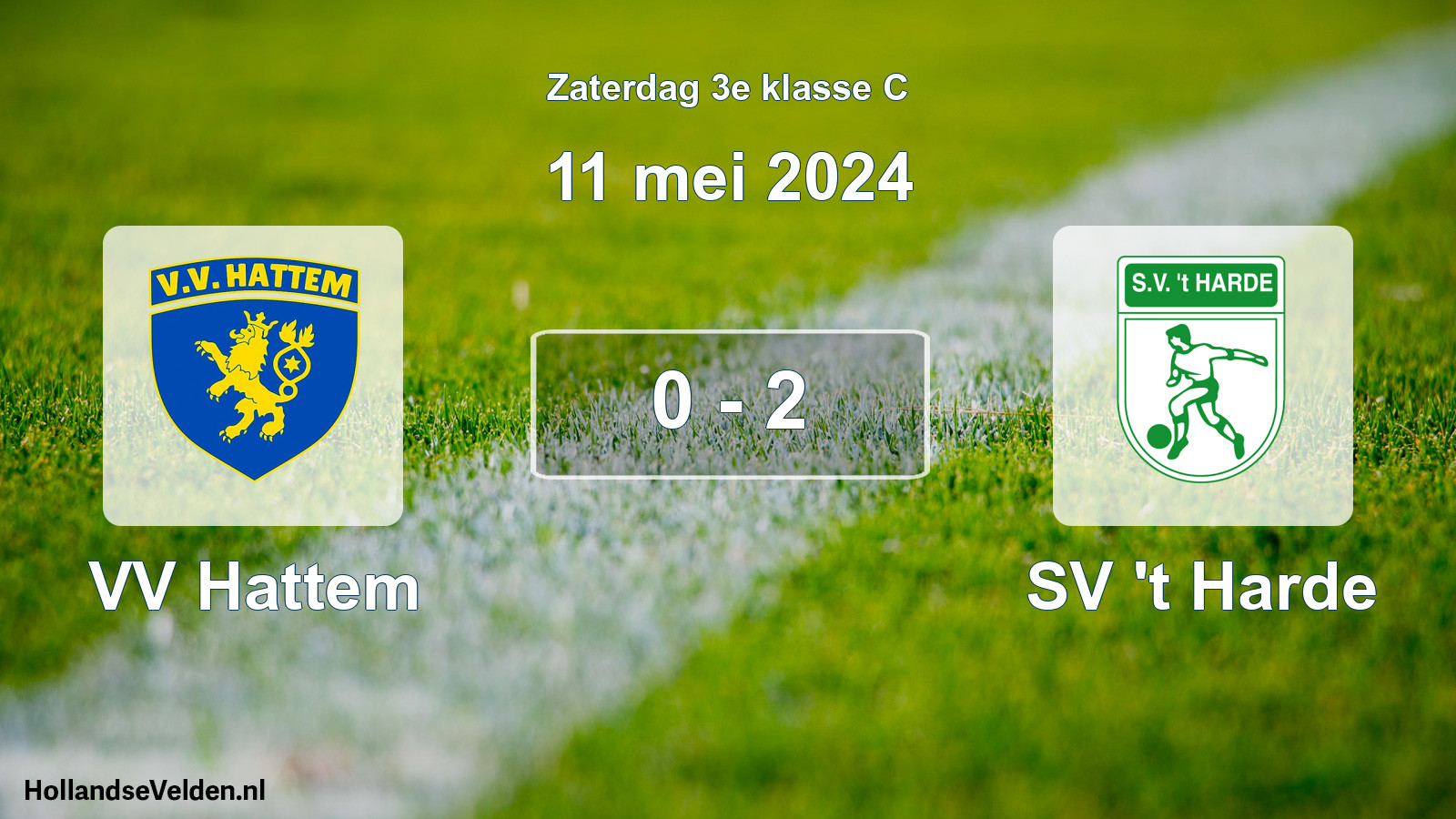 Total number of matches played: VV Hattem - SV 't Harde 0 - 2 (11 May 2024)