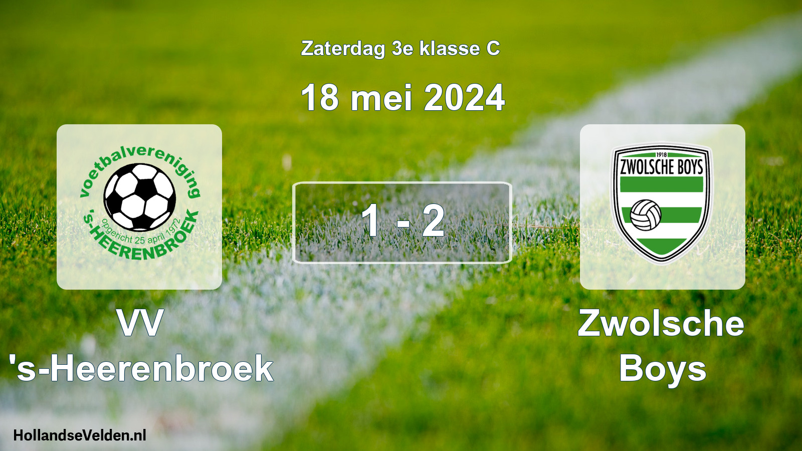 Total number of matches played: VV 's-Heerenbroek - Zwolsche Boys 1 - 2 (18 May 2024)