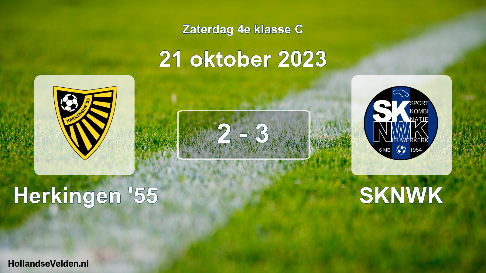 Total number of matches played: Herkingen '55 - SKNWK 2 - 3 (21 October 2023)