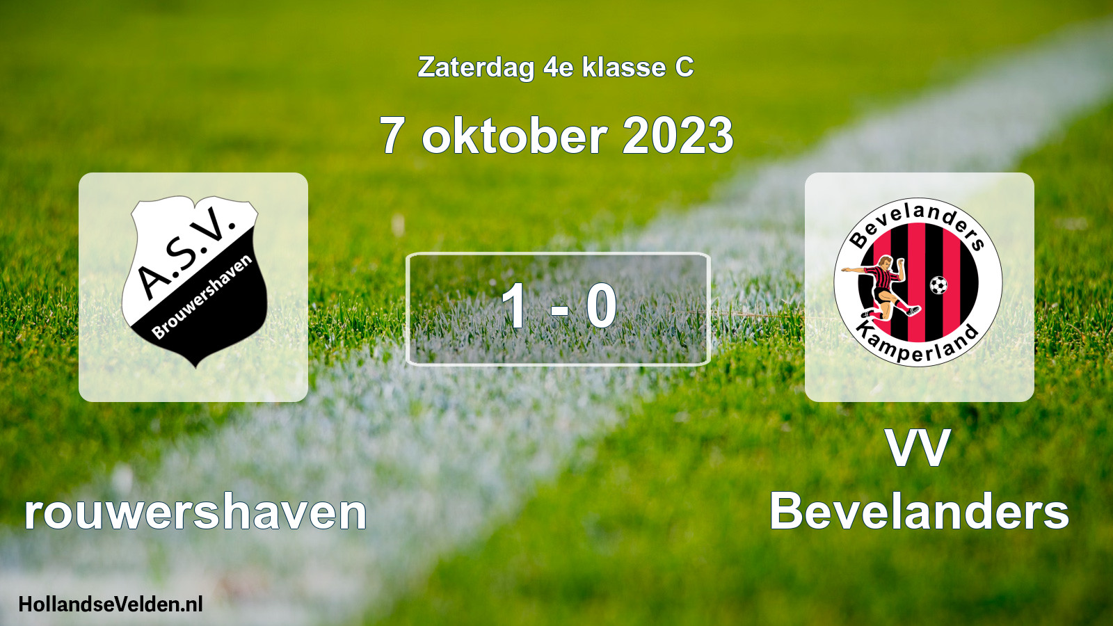 Total number of matches played: Brouwershaven - VV Bevelanders 1 - 0 (7 October 2023)
