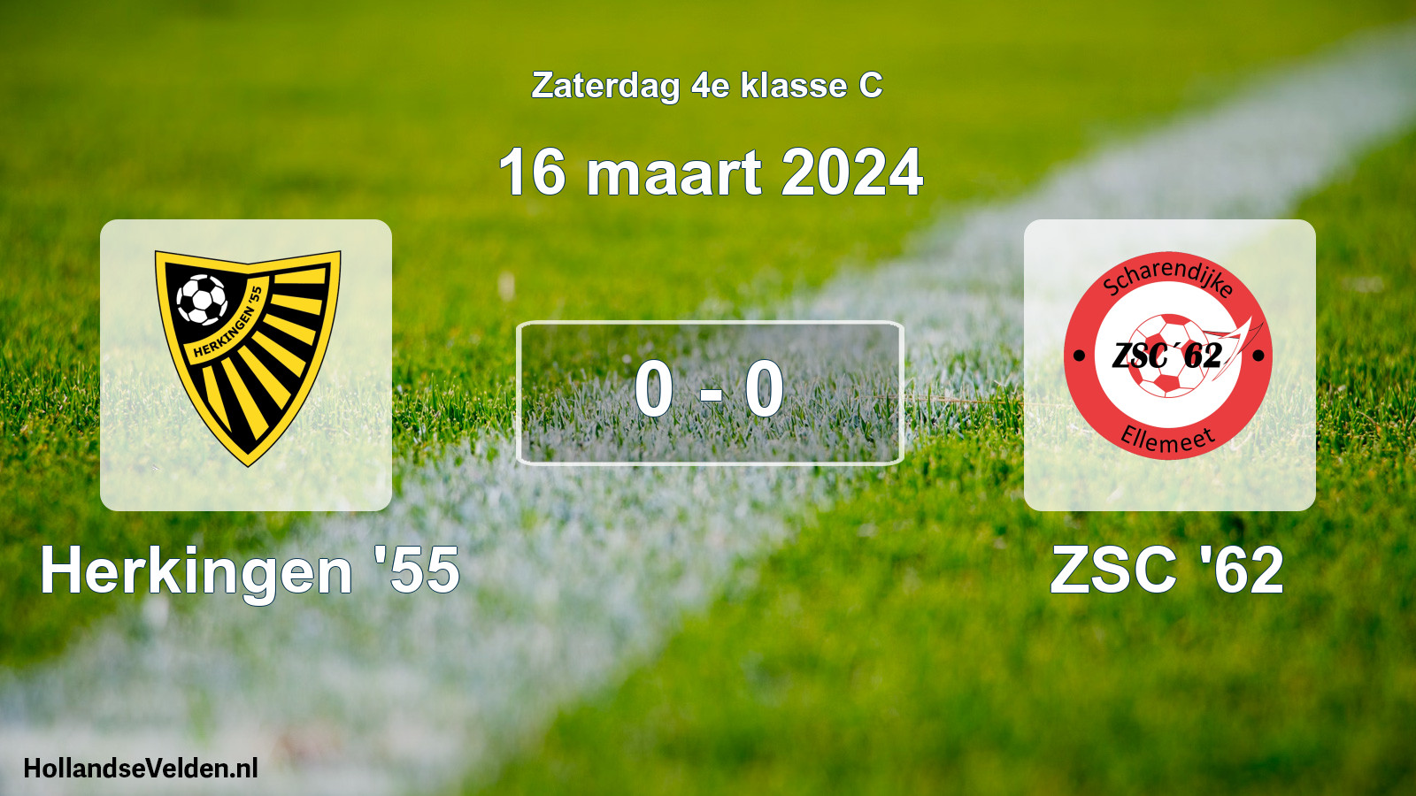 Total number of matches played: Herkingen '55 - ZSC '62 0 - 0 (16 March 2024)
