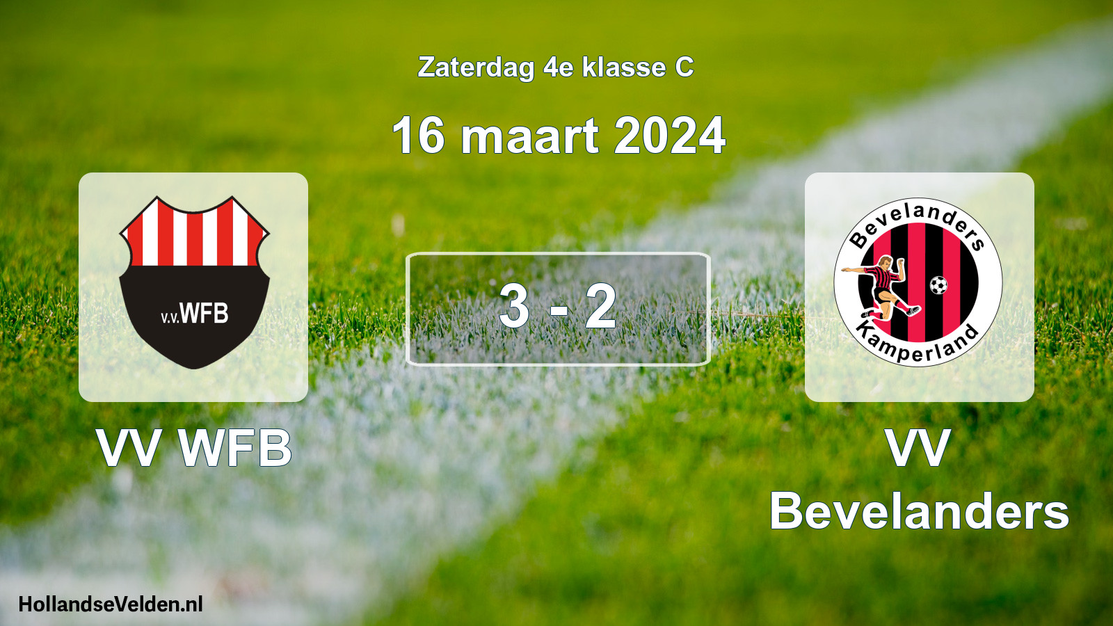Total number of matches played: VV WFB - VV Bevelanders 3 - 2 (16 March 2024)