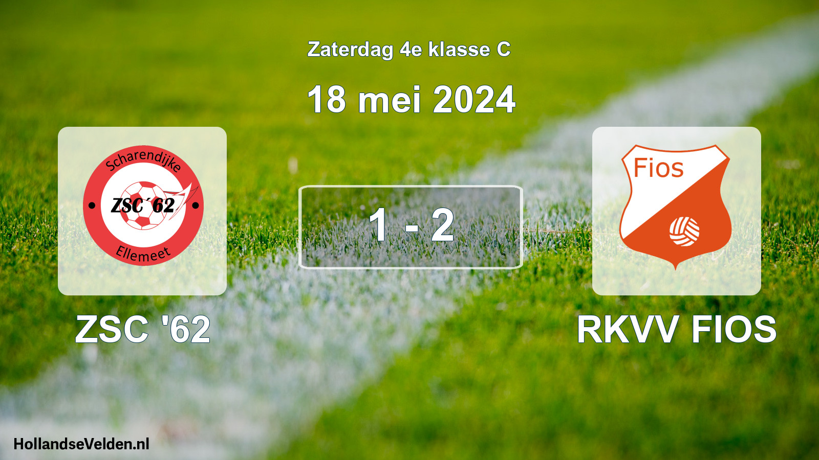 Total number of matches played: ZSC '62 - RKVV FIOS 1 - 2 (18 May 2024)