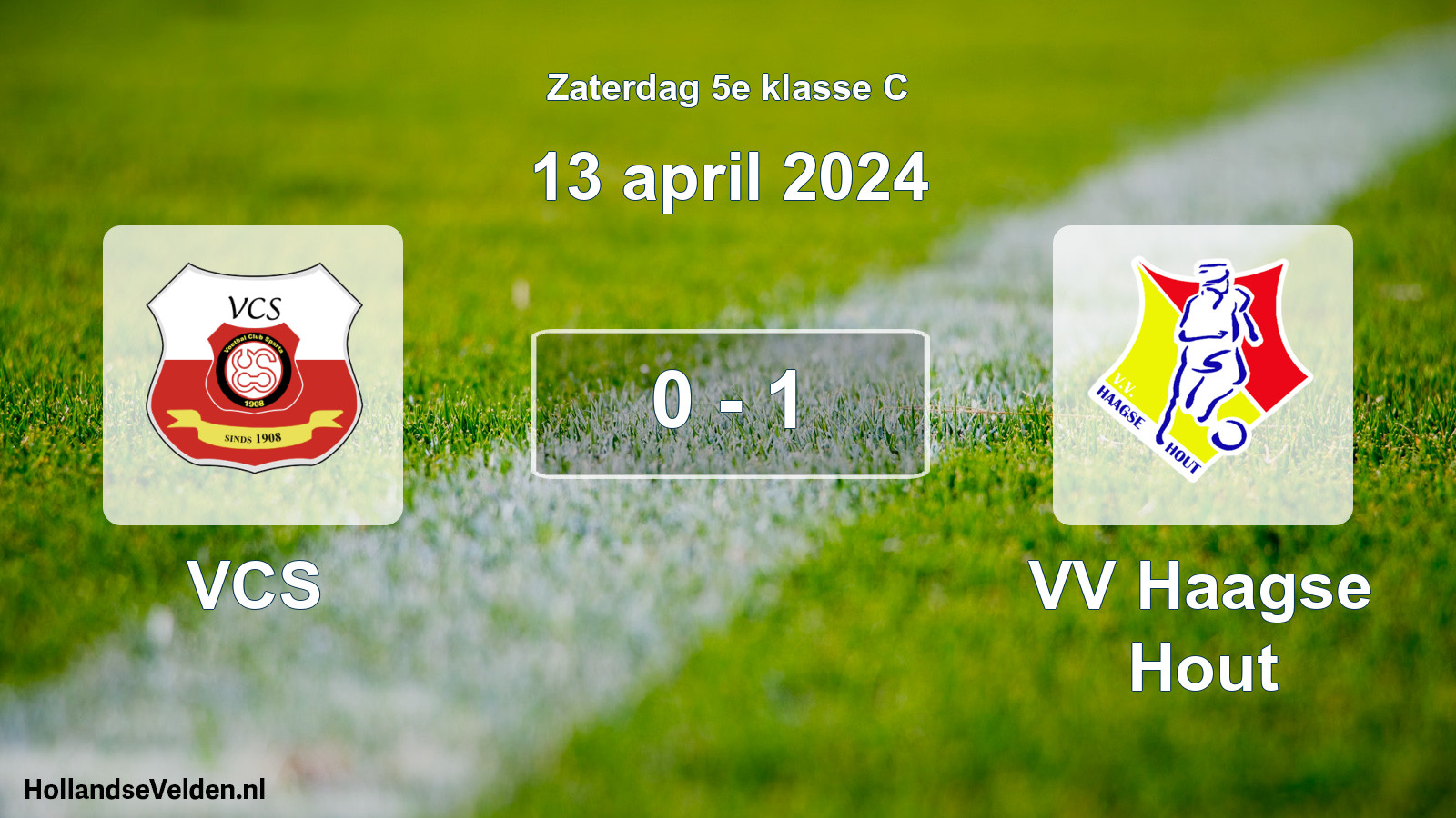 Total number of matches played: VCS - VV Haagse Hout 0 - 1 (13 April 2024)