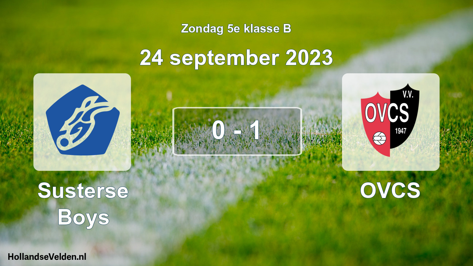 Total number of matches played: Susterse Boys - OVCS 0 - 1 (24 September 2023)
