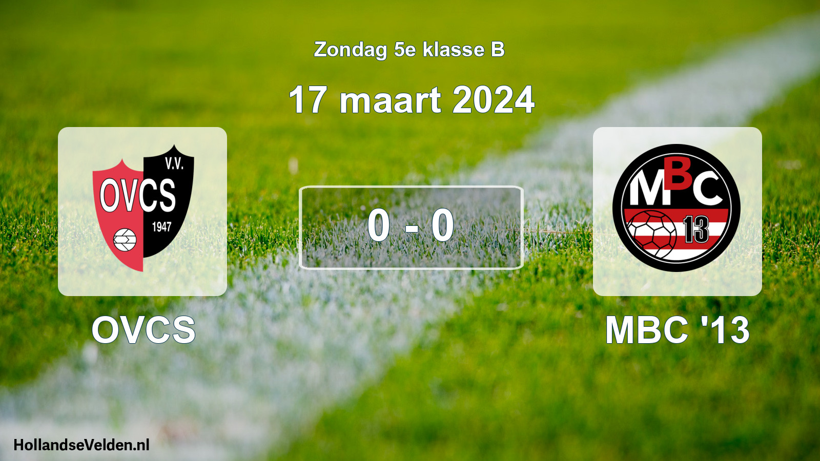 Total number of matches played: OVCS - MBC '13 0 - 0 (17 March 2024)