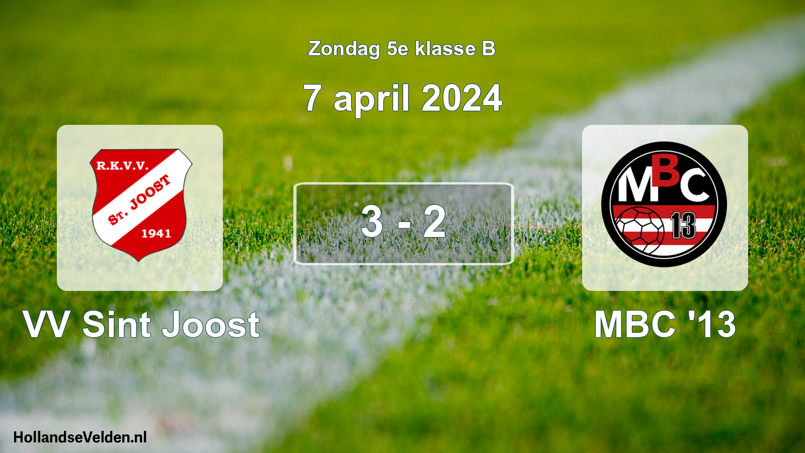 Total number of matches played: VV Sint Joost - MBC '13 3 - 2 (7 April 2024)