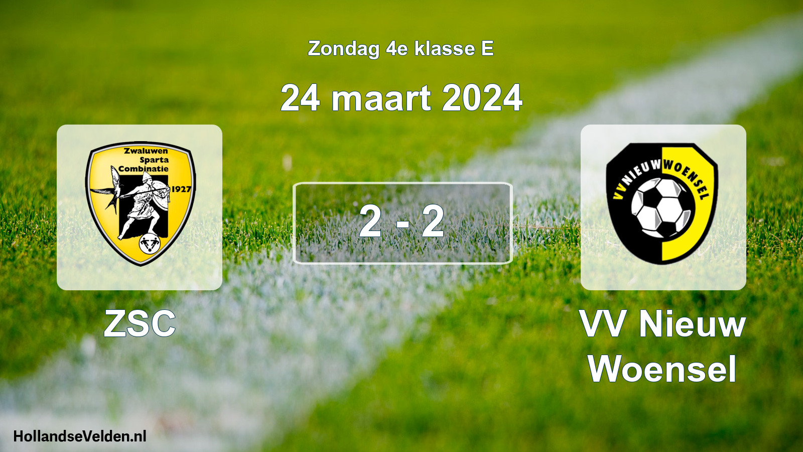 Total number of matches played: ZSC - VV Nieuw Woensel 2 - 2 (24 March 2024)