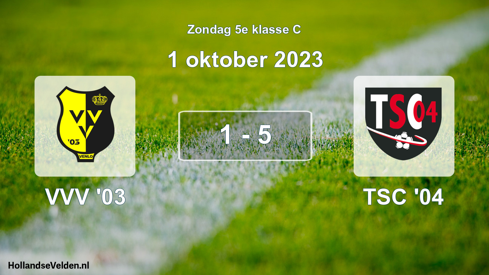 Total number of matches played: VVV '03 - TSC '04 1 - 5 (1 October 2023)