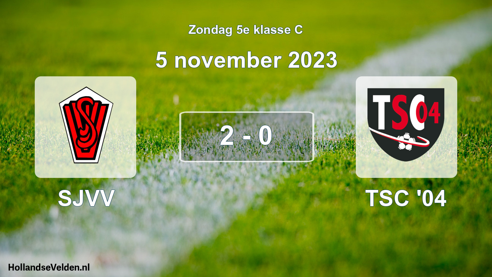 Total number of matches played: SJVV - TSC '04 2 - 0 (5 November 2023)