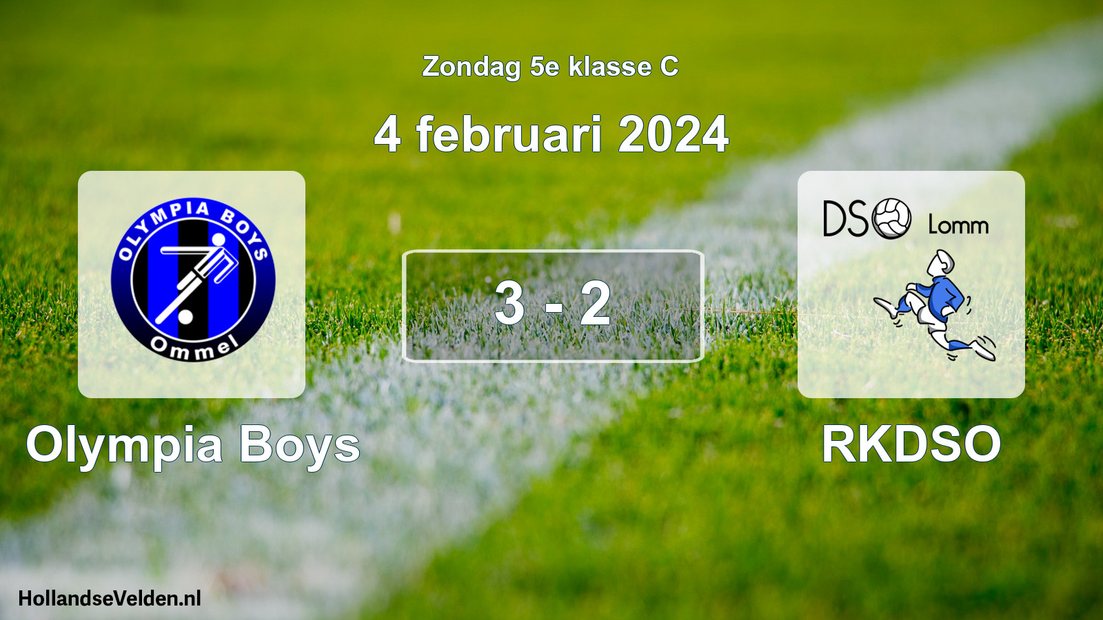 Total number of matches played: Olympia Boys - RKDSO 3 - 2 (4 February 2024)