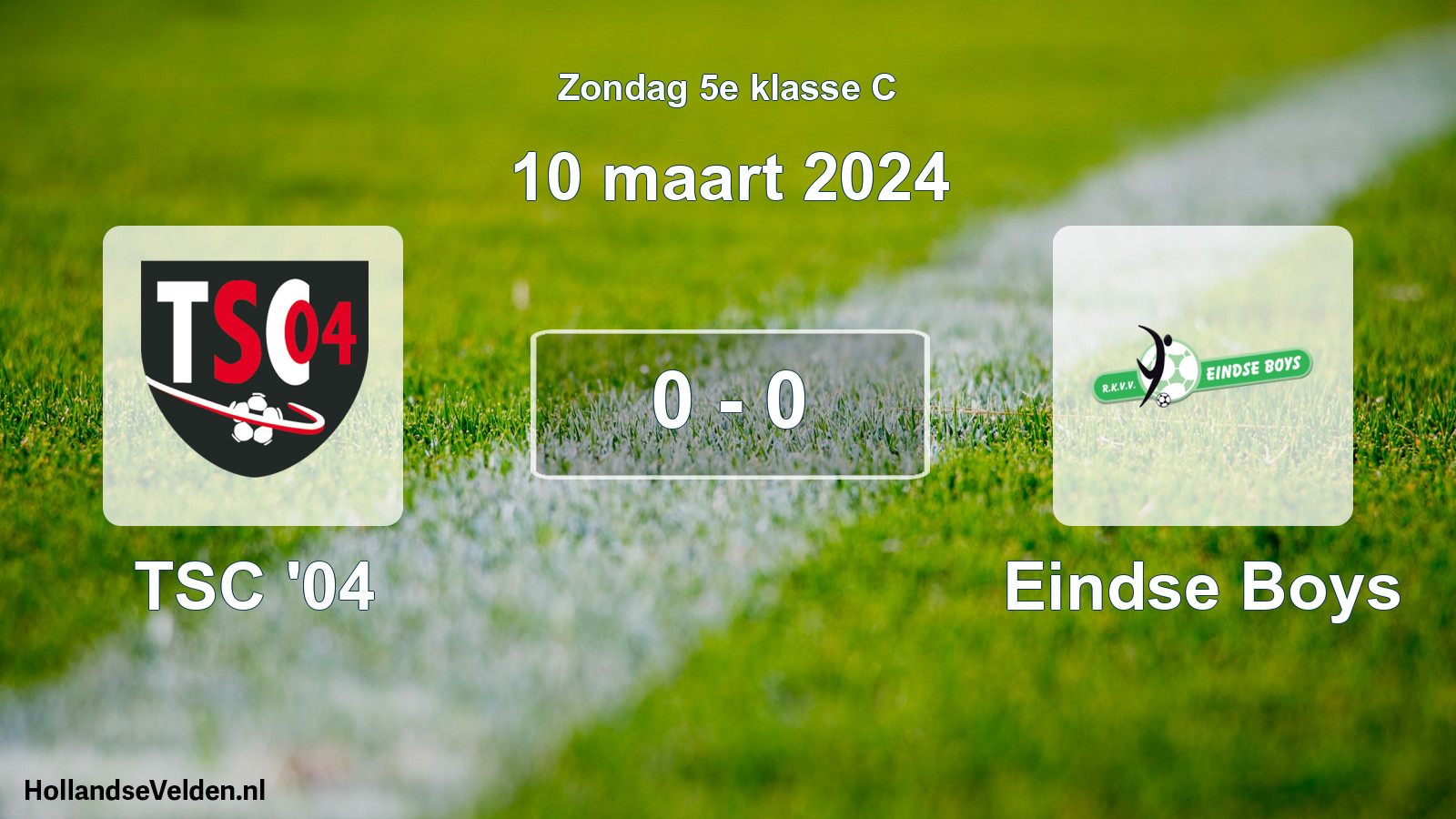 Total number of matches played: TSC '04 - Eindse Boys 0 - 0 (10 March 2024)