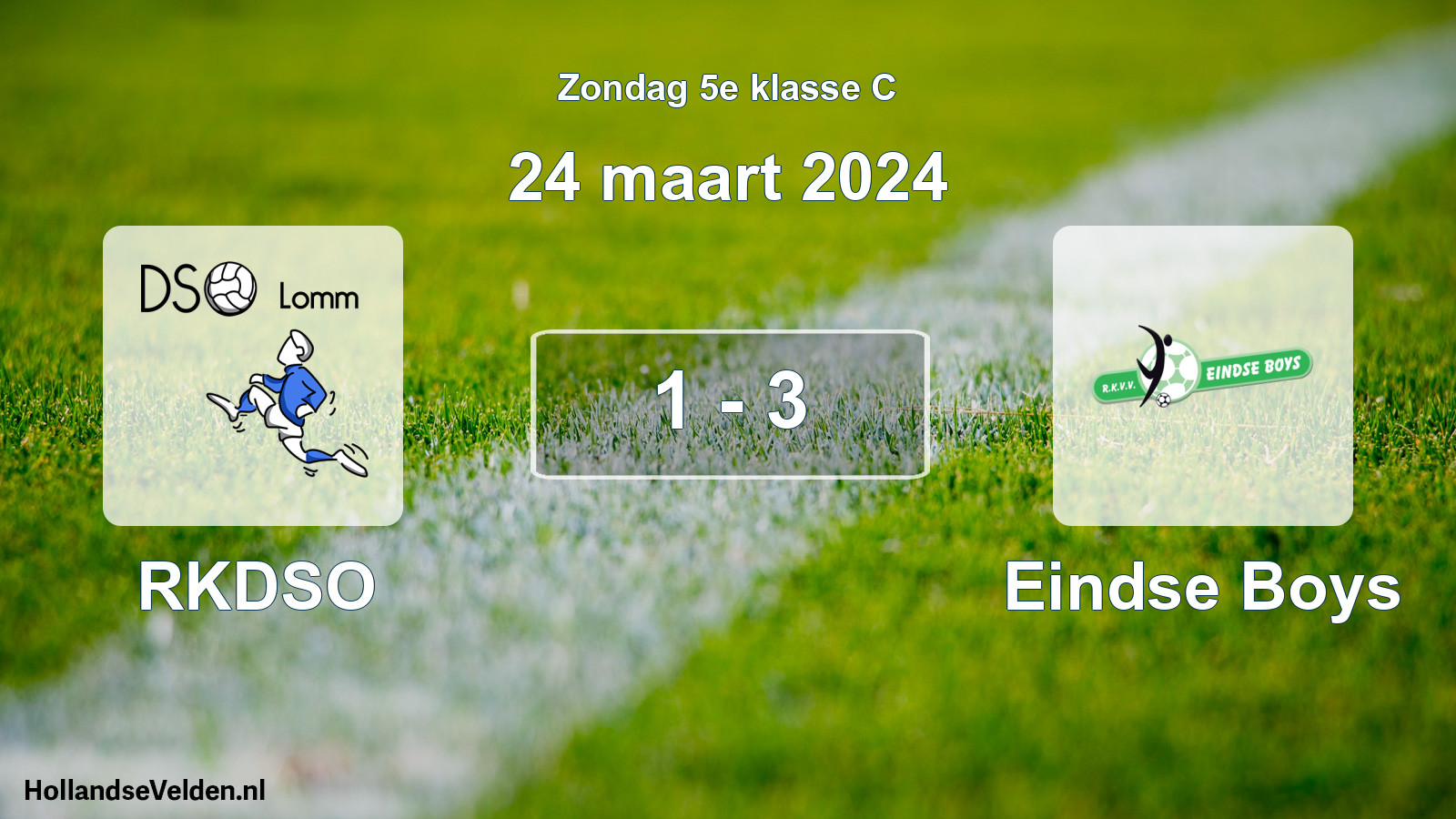 Total number of matches played: RKDSO - Eindse Boys 1 - 3 (24 March 2024)