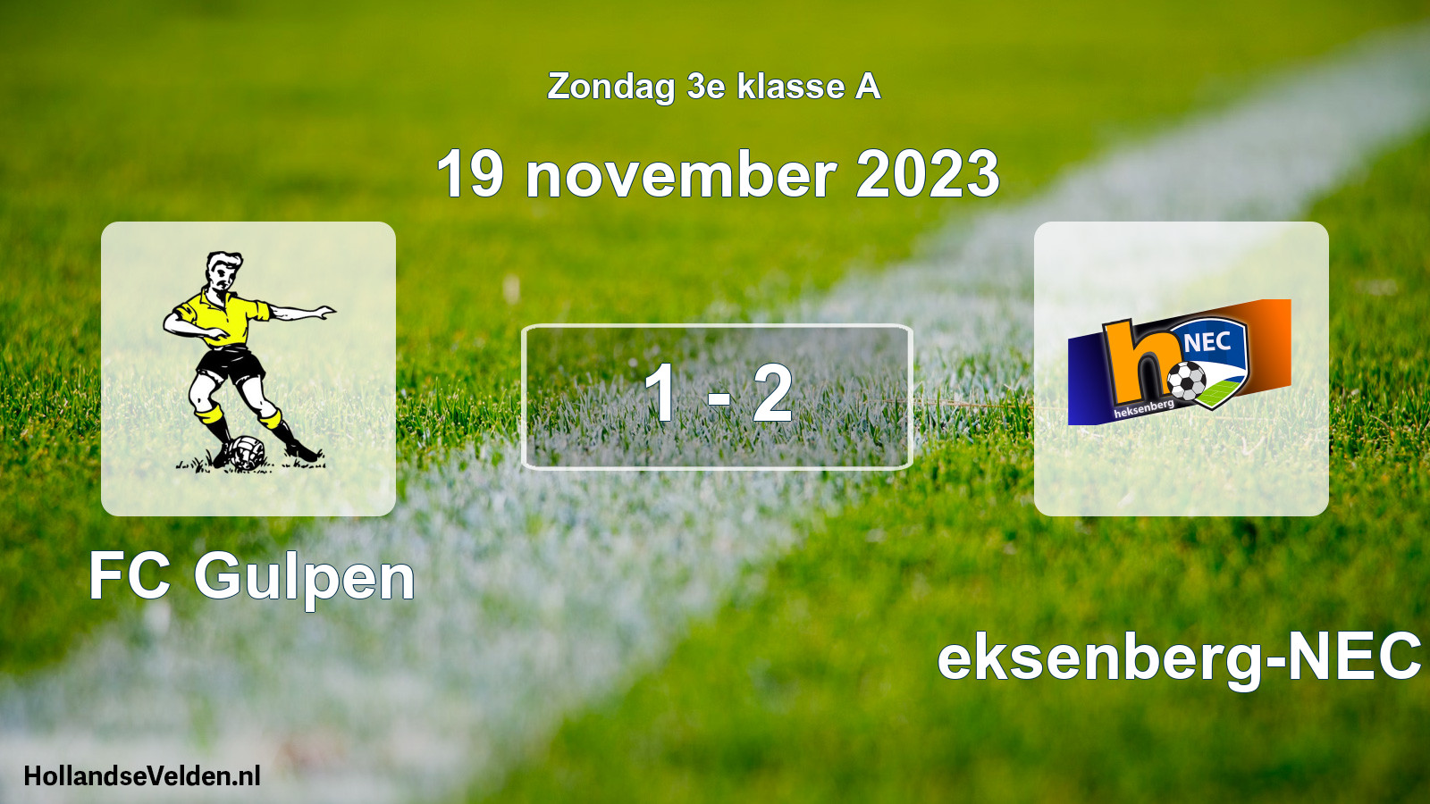 Total number of matches played: FC Gulpen - Heksenberg-NEC 1 - 2 (19 November 2023)