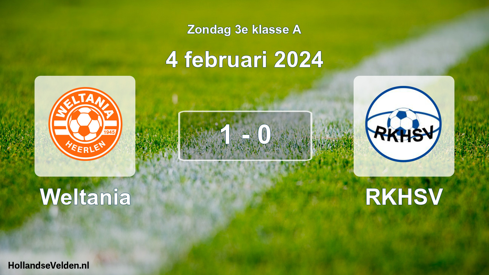 Total number of matches played: Weltania - RKHSV 1 - 0 (4 February 2024)