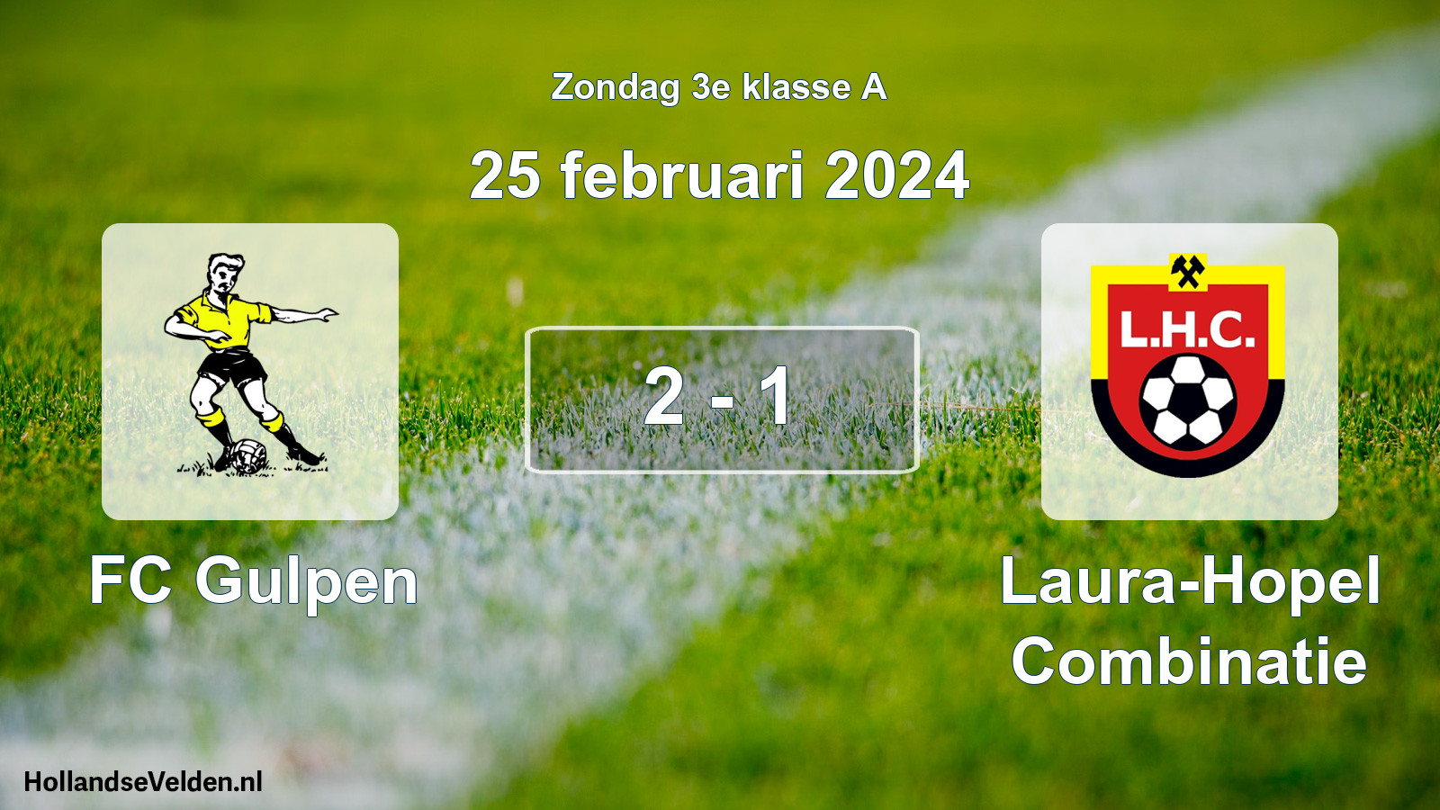 Total number of matches played: FC Gulpen - Laura-Hopel Combinatie 2 - 1 (25 February 2024)