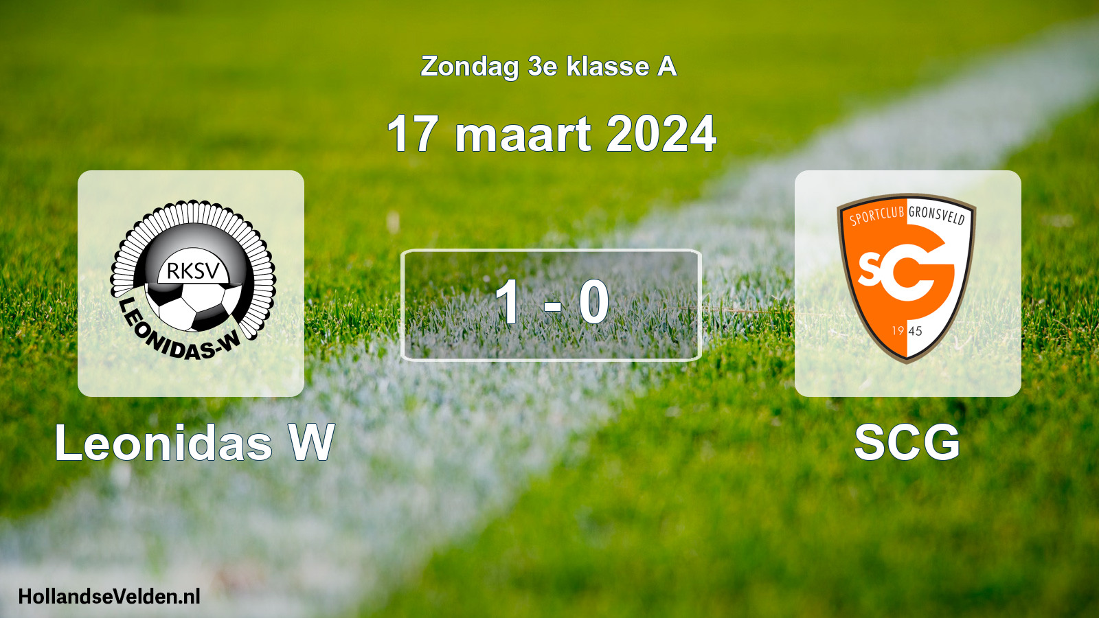 Total number of matches played: Leonidas W - SCG 1 - 0 (17 March 2024)