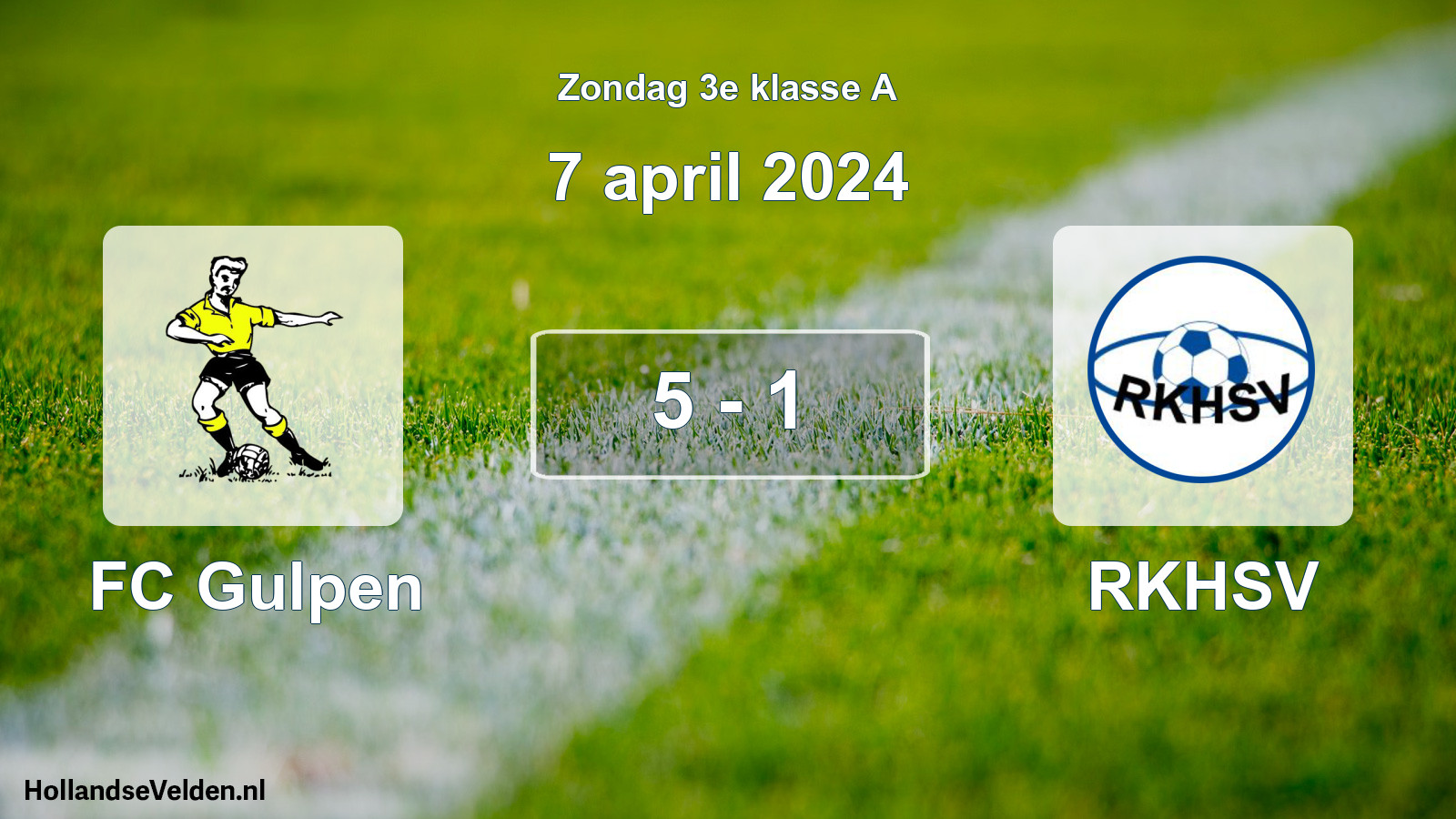 Total number of matches played: FC Gulpen - RKHSV 5 - 1 (7 April 2024)