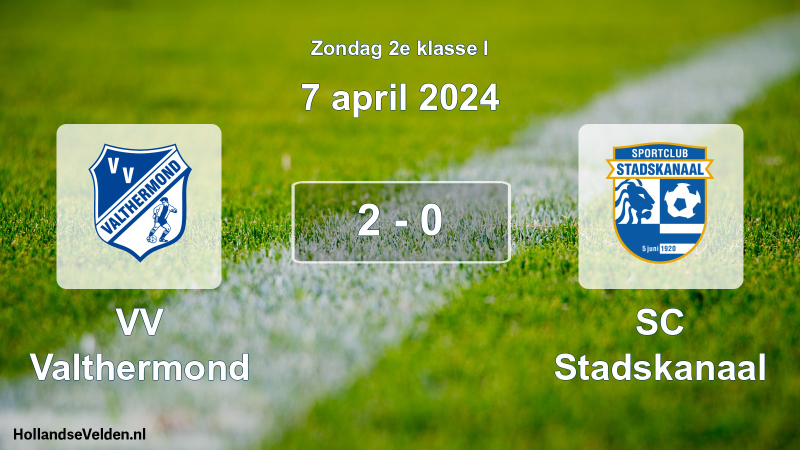 Total number of matches played: VV Valthermond - SC Stadskanaal 2 - 0 (7 April 2024)