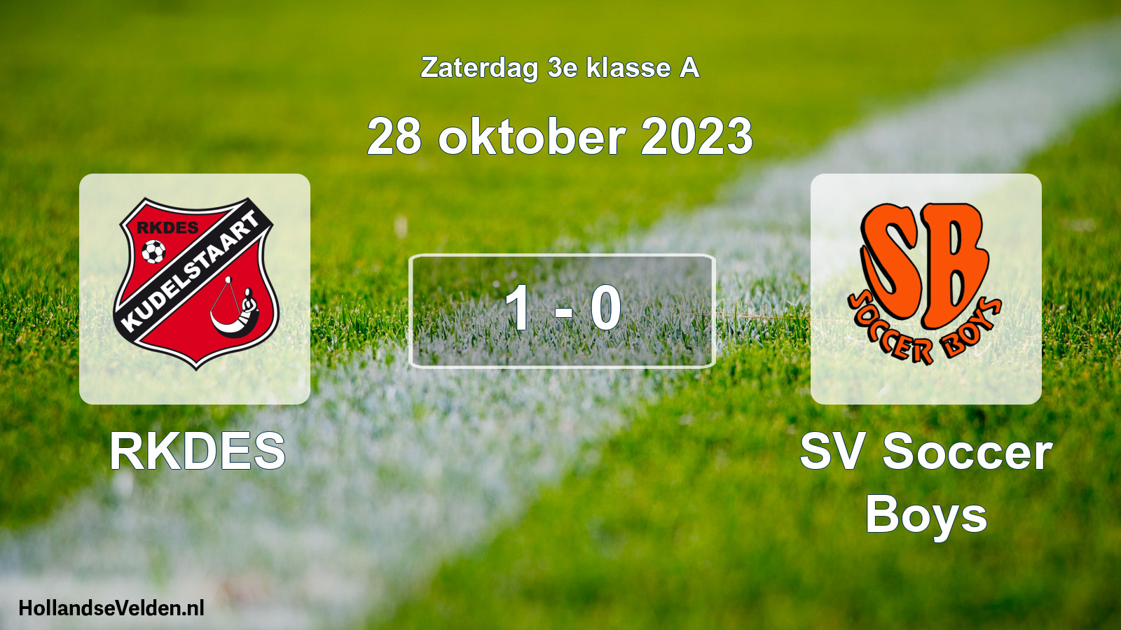 Total number of matches played: RKDES - SV Soccer Boys 1 - 0 (28 October 2023)