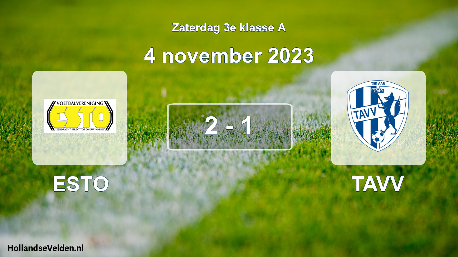 Total number of matches played: ESTO - TAVV 2 - 1 (4 November 2023)