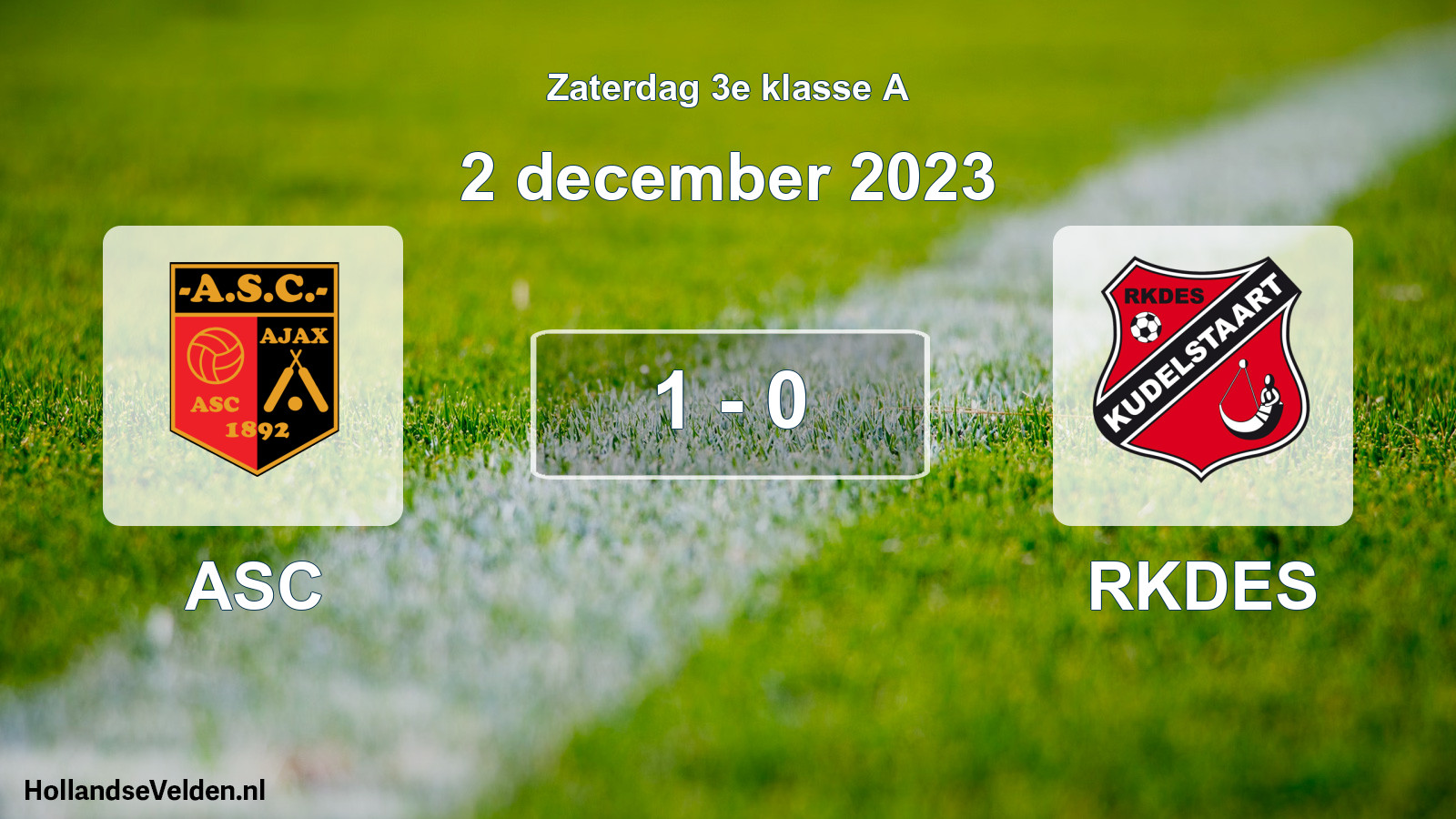 Total number of matches played: ASC - RKDES 1 - 0 (2 December 2023)