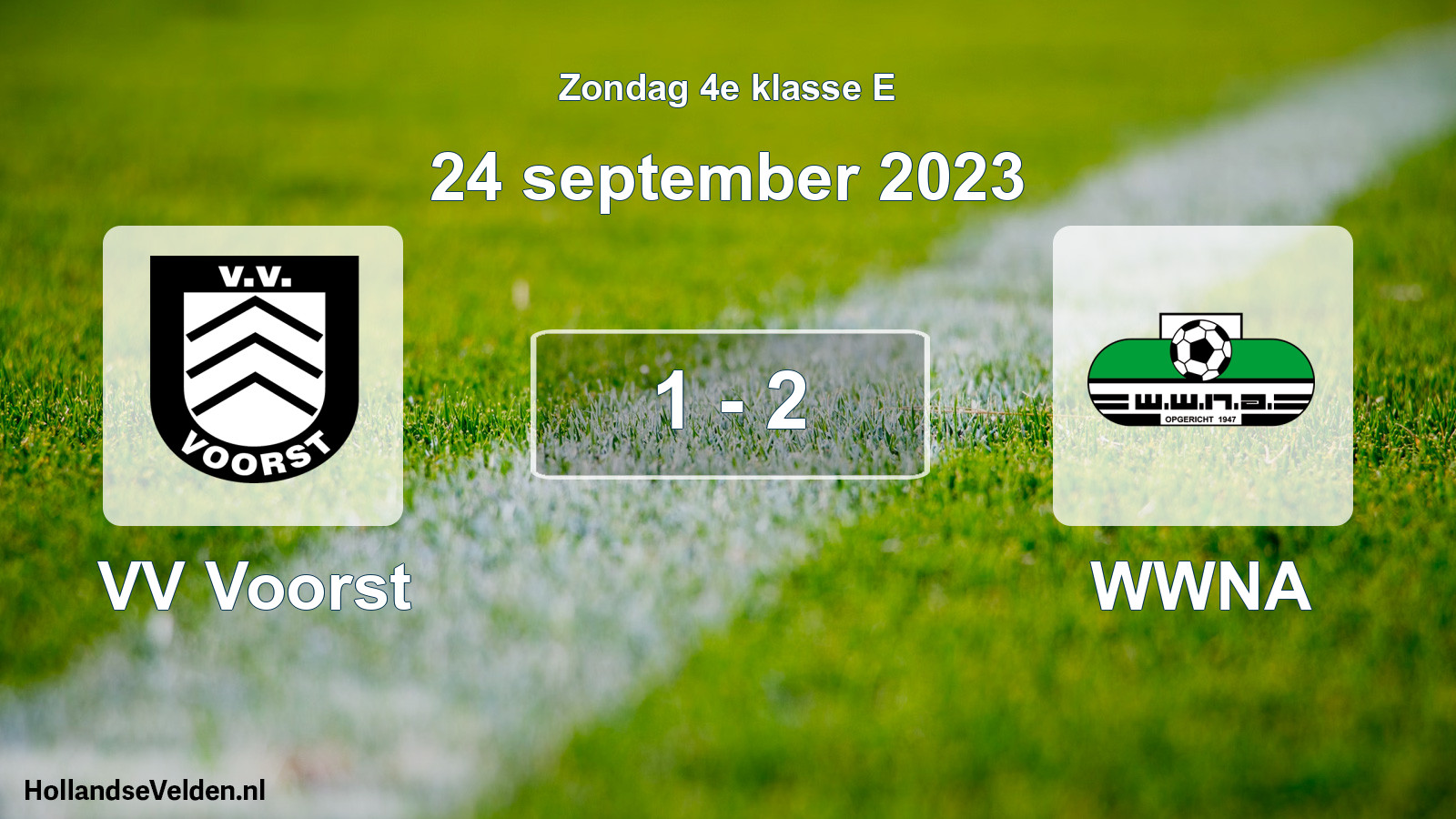 Total number of matches played: VV Voorst - WWNA 1 - 2 (24 September 2023)