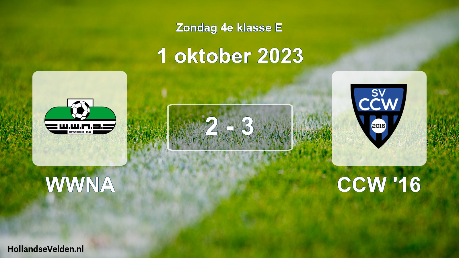 Total number of matches played: WWNA - CCW '16 2 - 3 (1 October 2023)