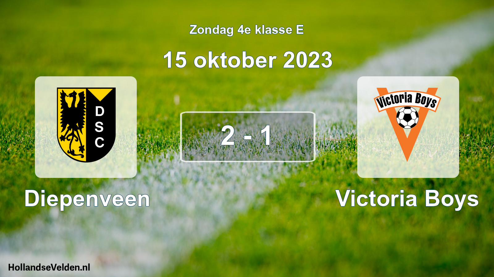 Total number of matches played: Diepenveen - Victoria Boys 2 - 1 (15 October 2023)