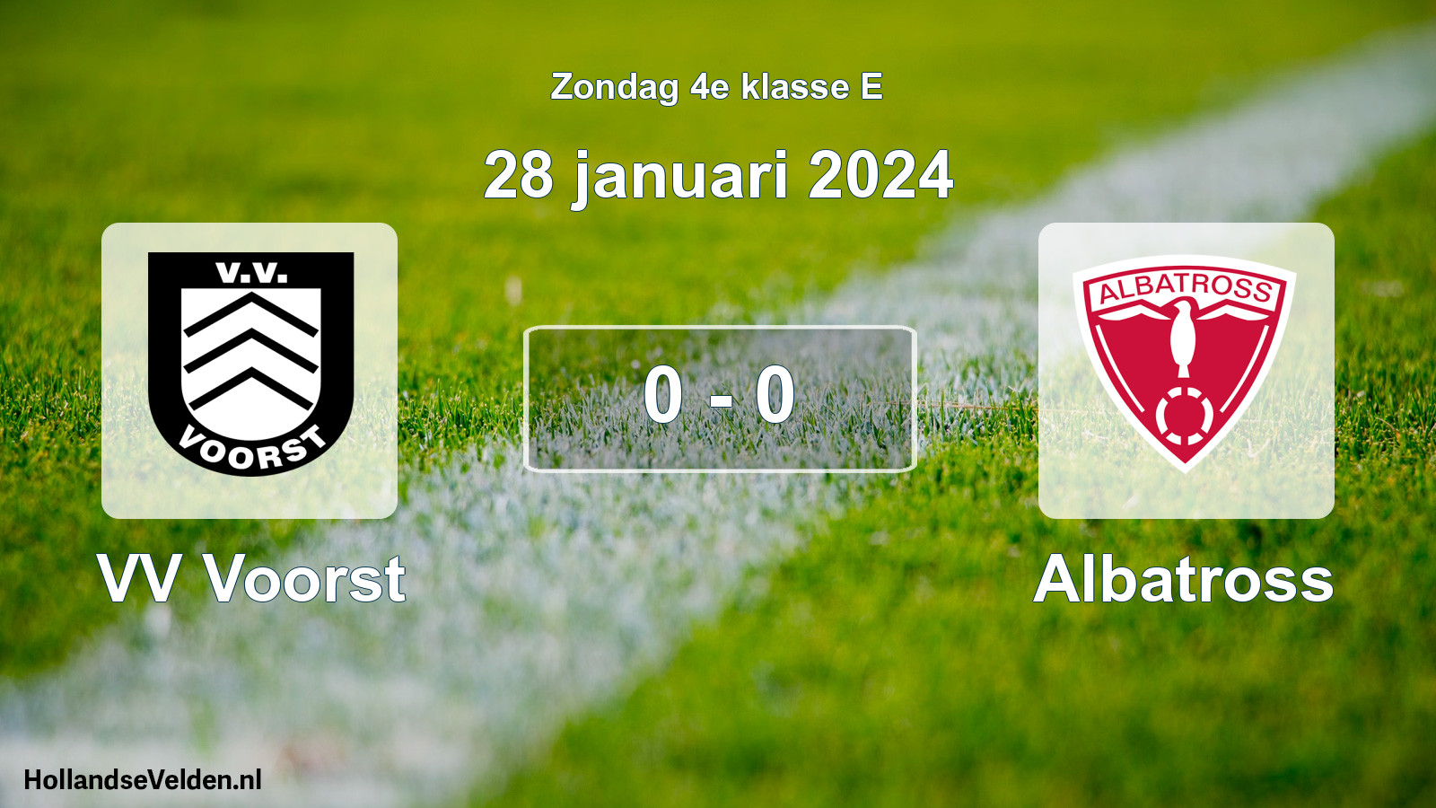 Total number of matches played: VV Voorst - Albatross 0 - 0 (28 January 2024)