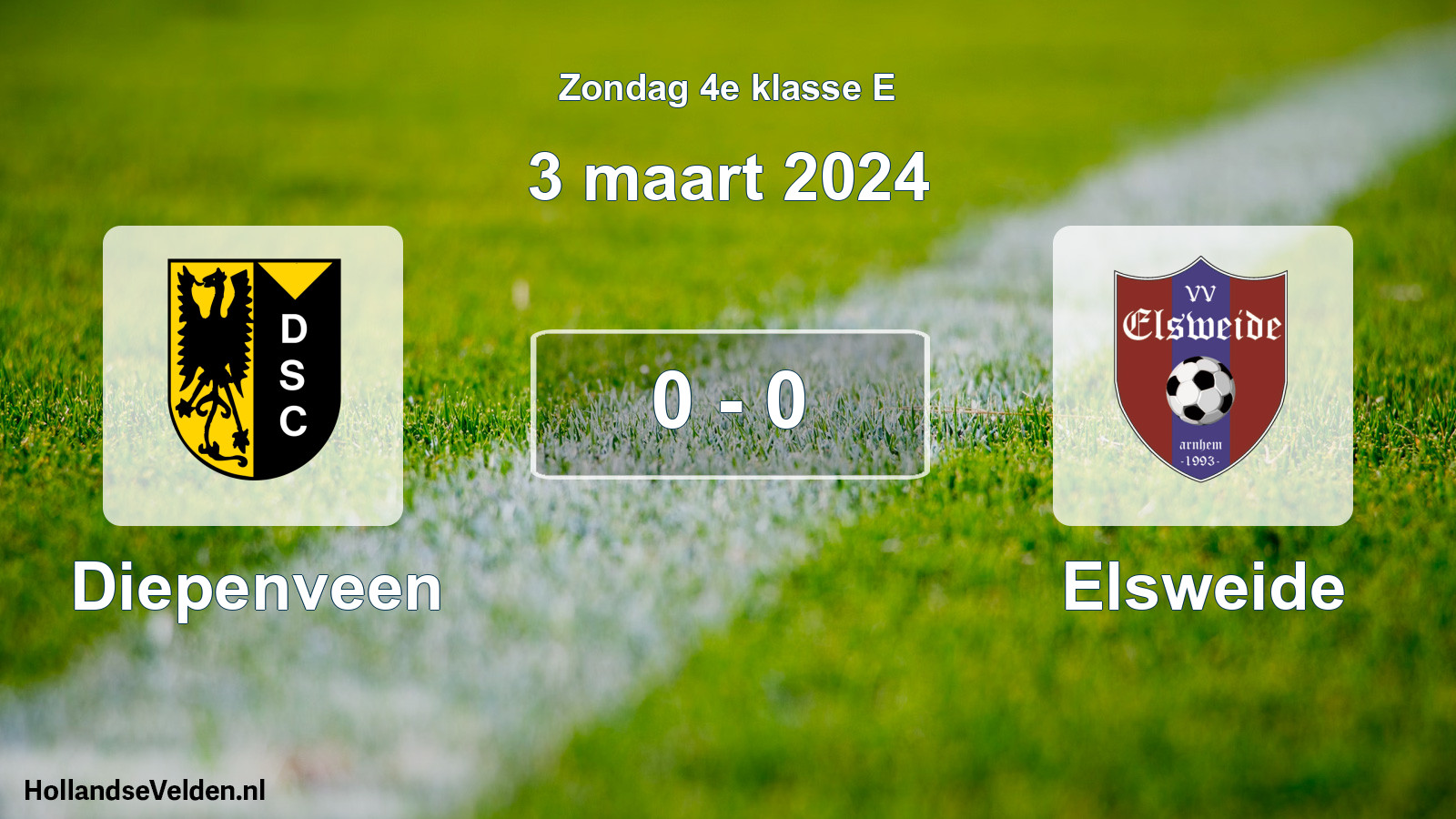 Total number of matches played: Diepenveen - Elsweide 0 - 0 (3 March 2024)