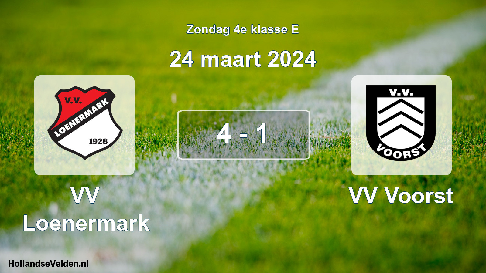 Total number of matches played: VV Loenermark - VV Voorst 4 - 1 (24 March 2024)