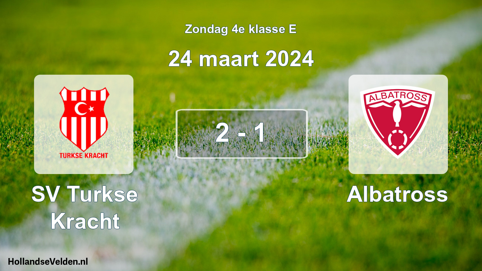Total number of matches played: SV Turkse Kracht - Albatross 2 - 1 (24 March 2024)