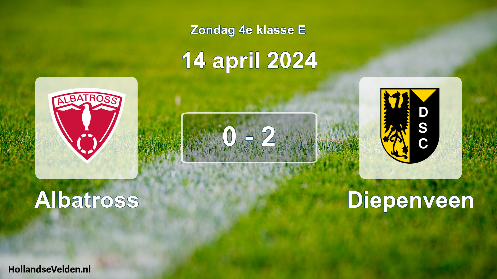 Total number of matches played: Albatross - Diepenveen 0 - 2 (14 April 2024)