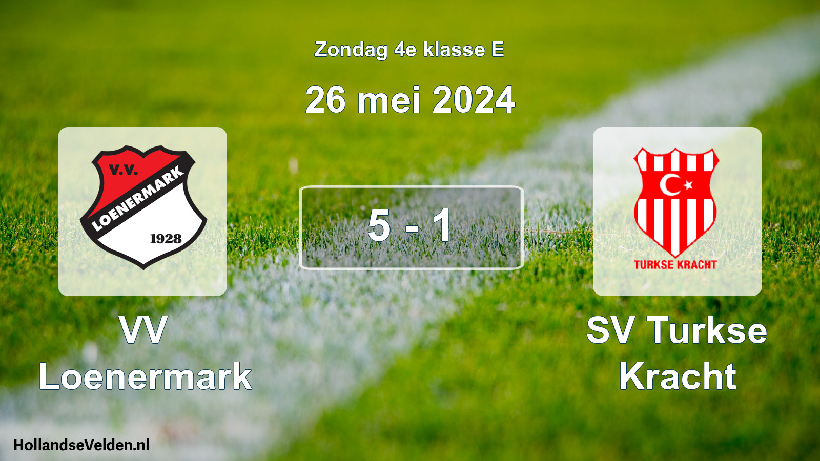 Total number of matches played: VV Loenermark - SV Turkse Kracht 5 - 1 (26 May 2024)
