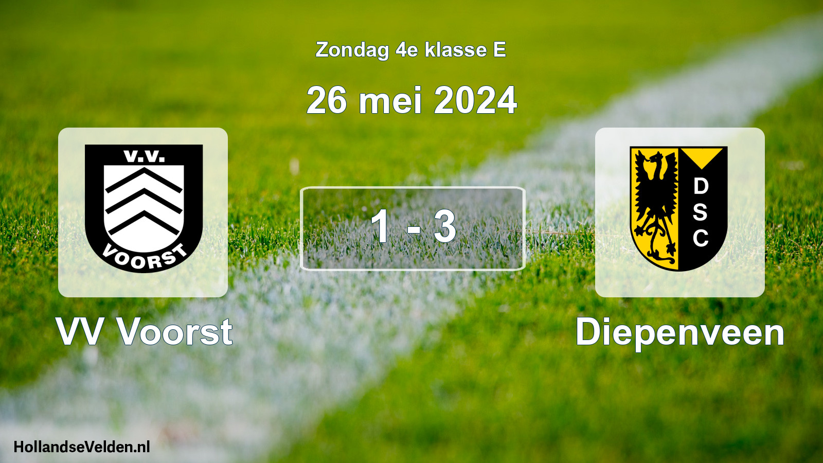 Total number of matches played: VV Voorst - Diepenveen 1 - 3 (26 May 2024)