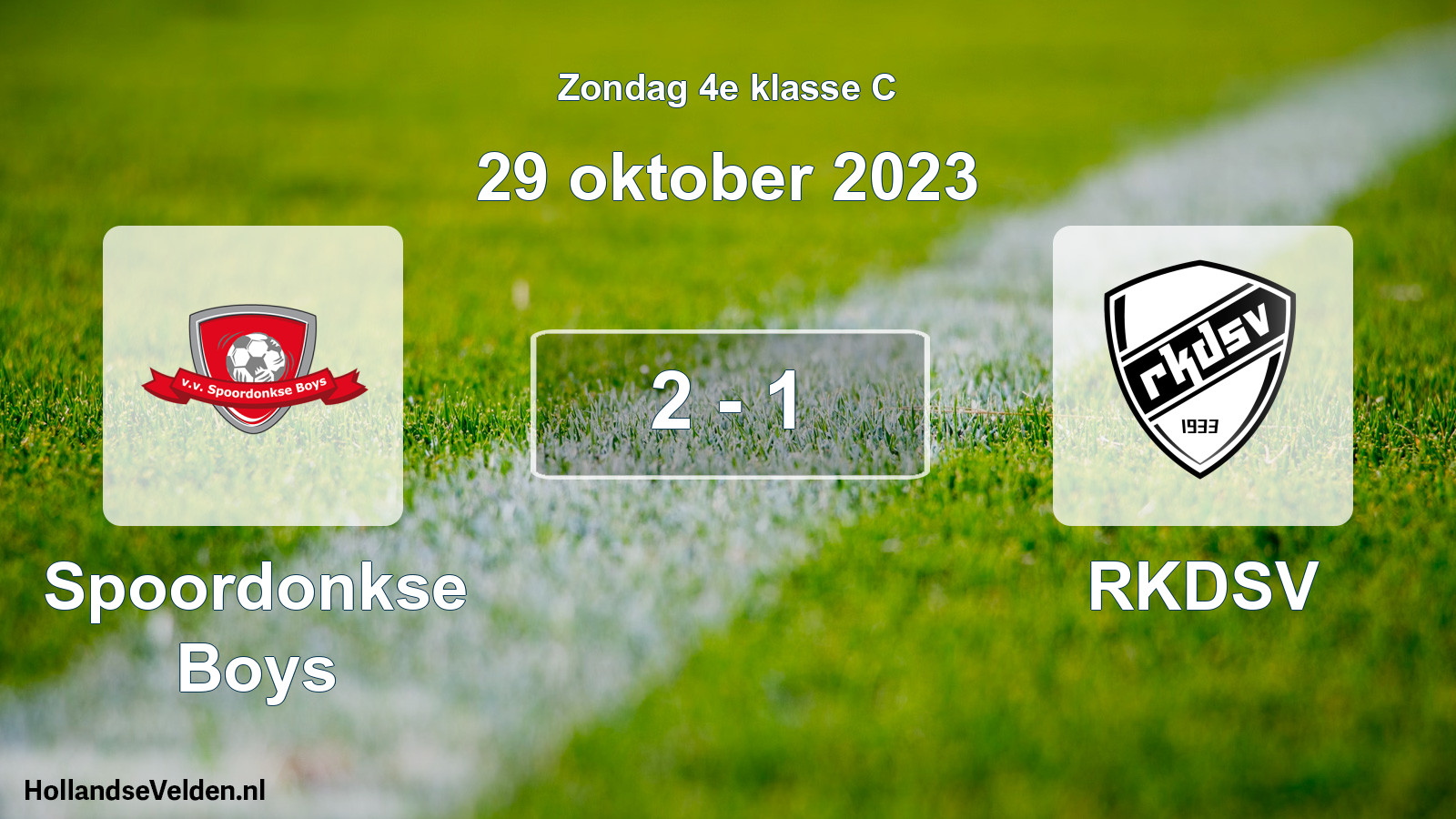 Total number of matches played: Spoordonkse Boys - RKDSV 2 - 1 (29 October 2023)