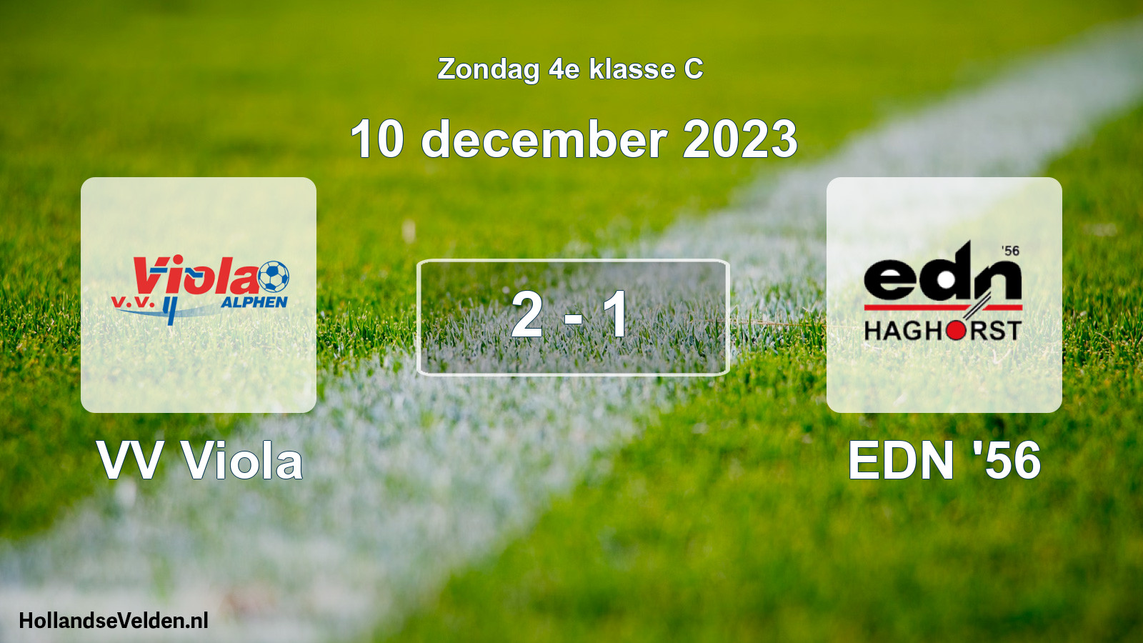 Total number of matches played: VV Viola - EDN '56 2 - 1 (10 December 2023)