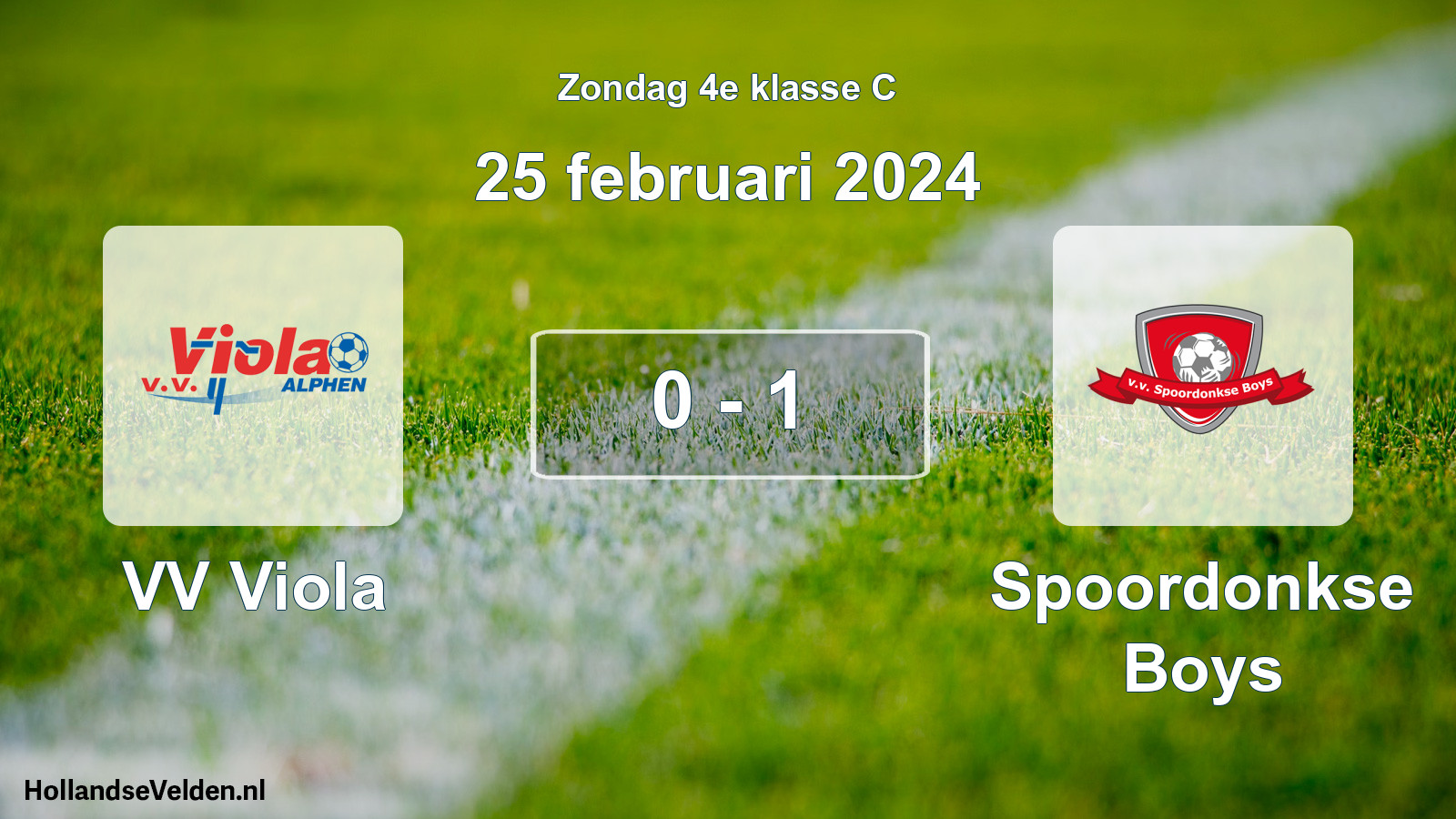 Total number of matches played: VV Viola - Spoordonkse Boys 0 - 1 (25 February 2024)