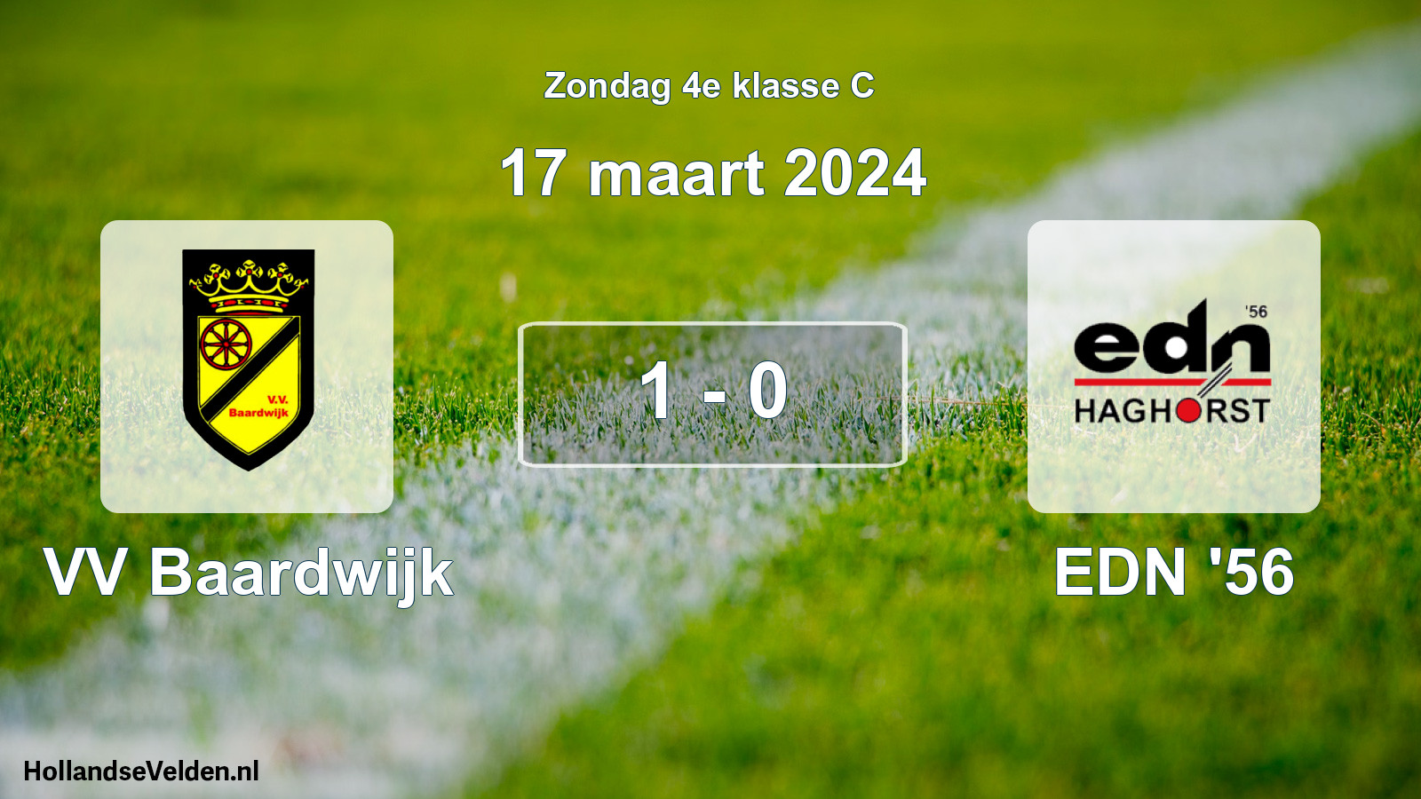 Total number of matches played: VV Baardwijk - EDN '56 1 - 0 (17 March 2024)