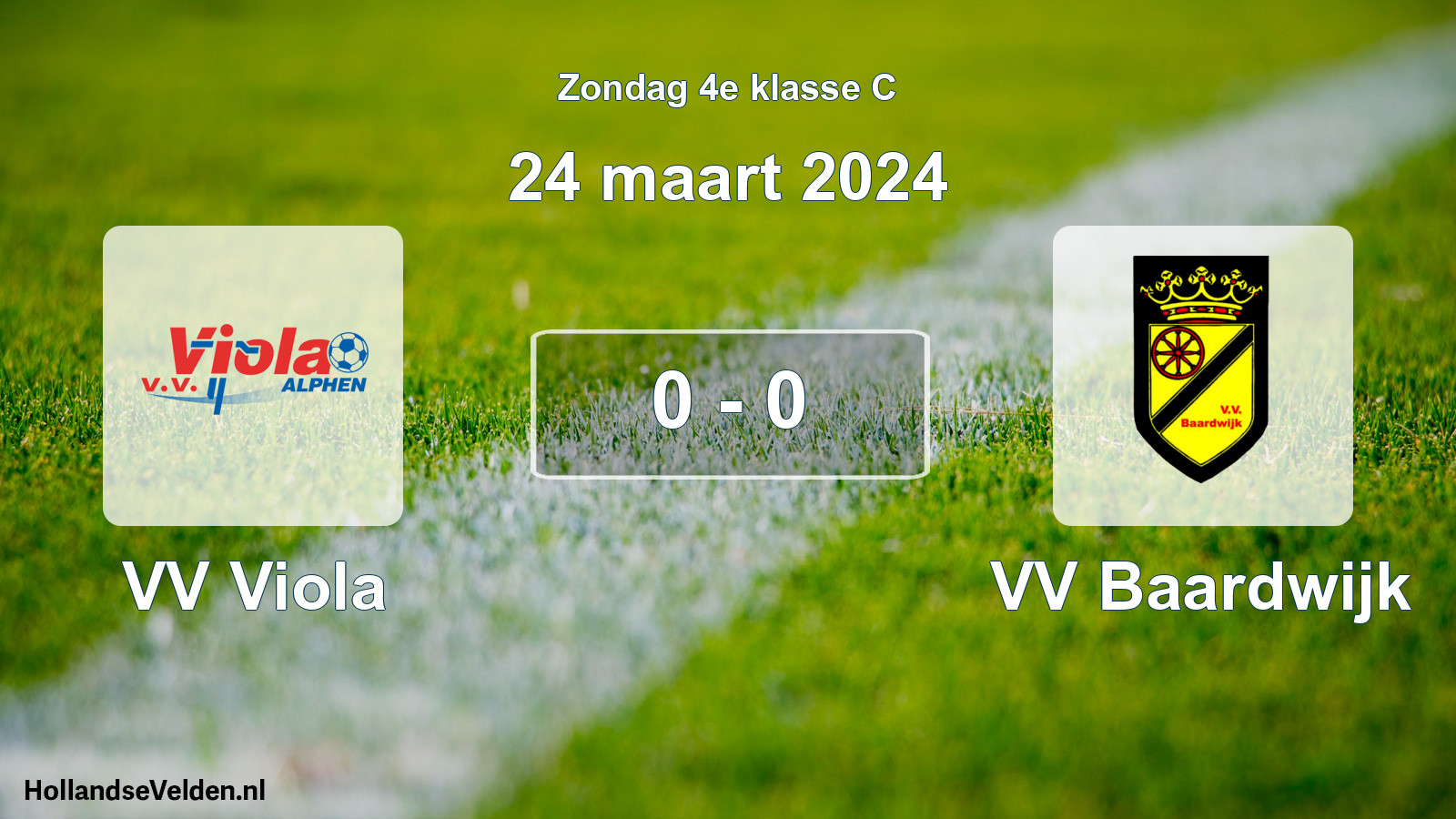 Total number of matches played: VV Viola - VV Baardwijk 0 - 0 (24 March 2024)