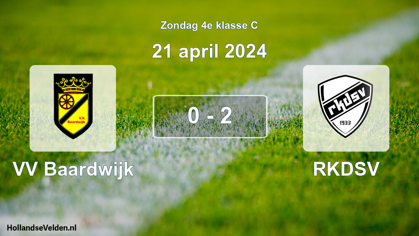 Total number of matches played: VV Baardwijk - RKDSV 0 - 2 (21 April 2024)