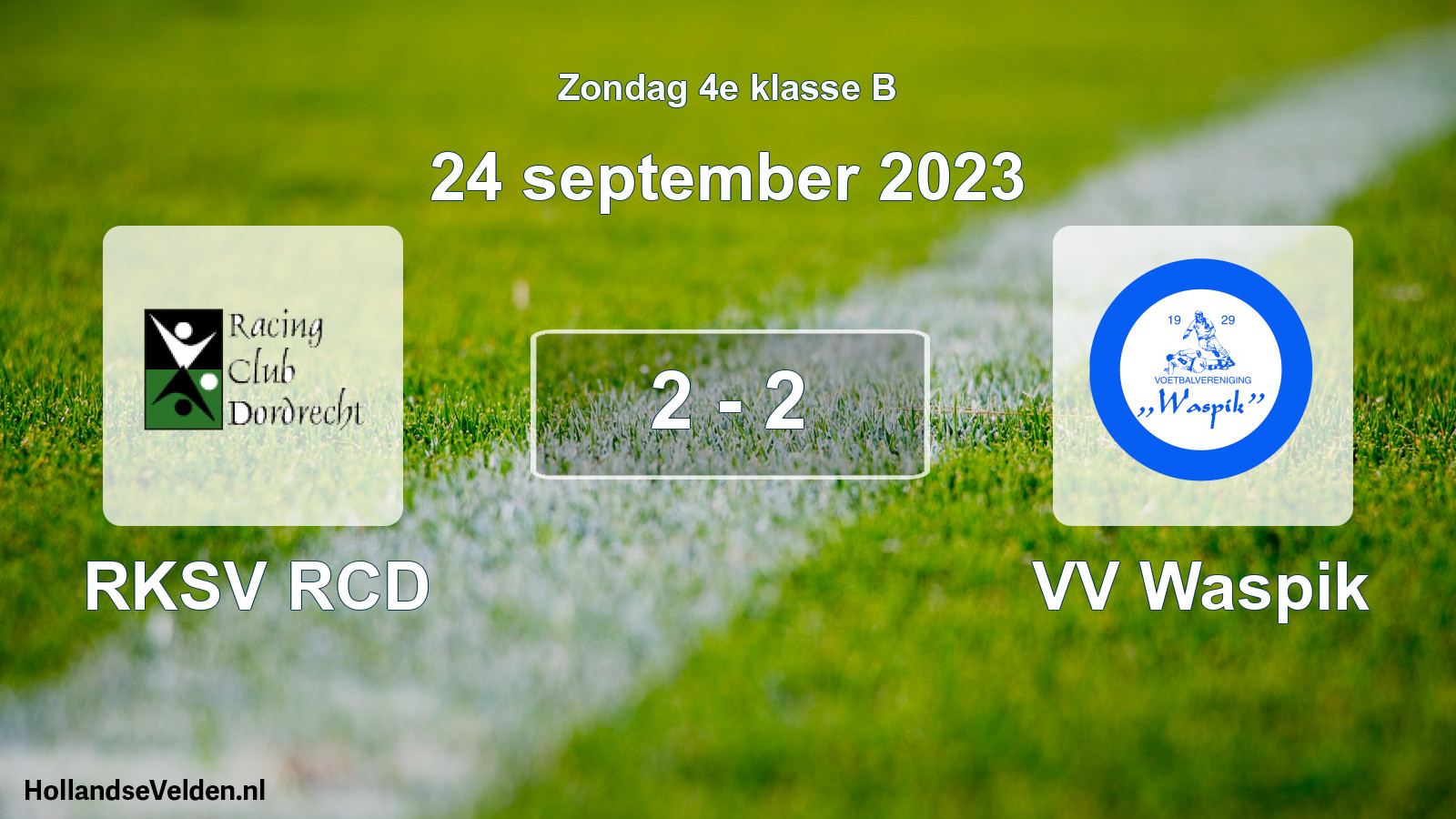 Total number of matches played: RKSV RCD - VV Waspik 2 - 2 (24 September 2023)