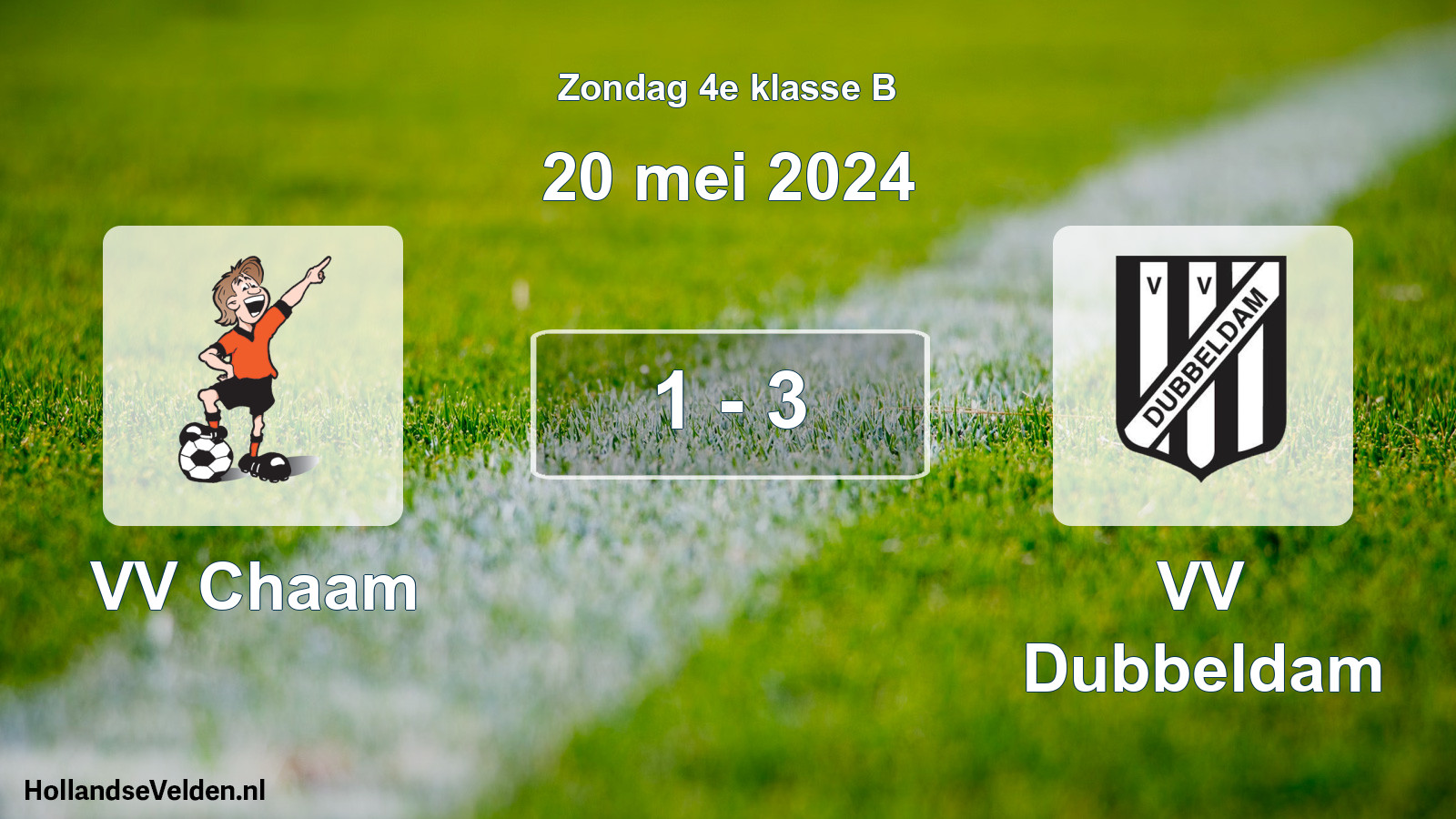 Total number of matches played: VV Chaam - VV Dubbeldam 1 - 3 (20 May 2024)