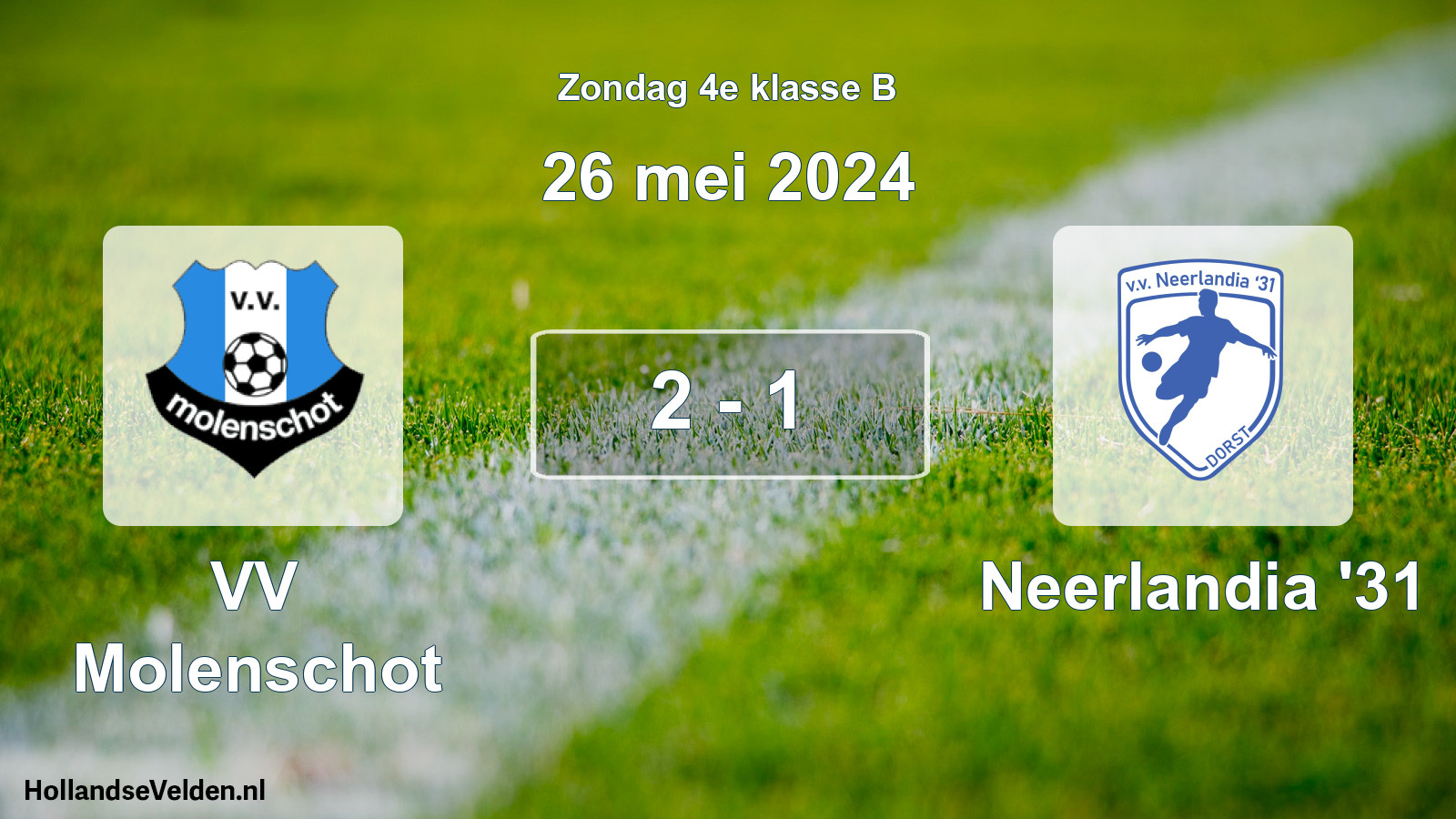 Total number of matches played: VV Molenschot - Neerlandia '31 2 - 1 (26 May 2024)