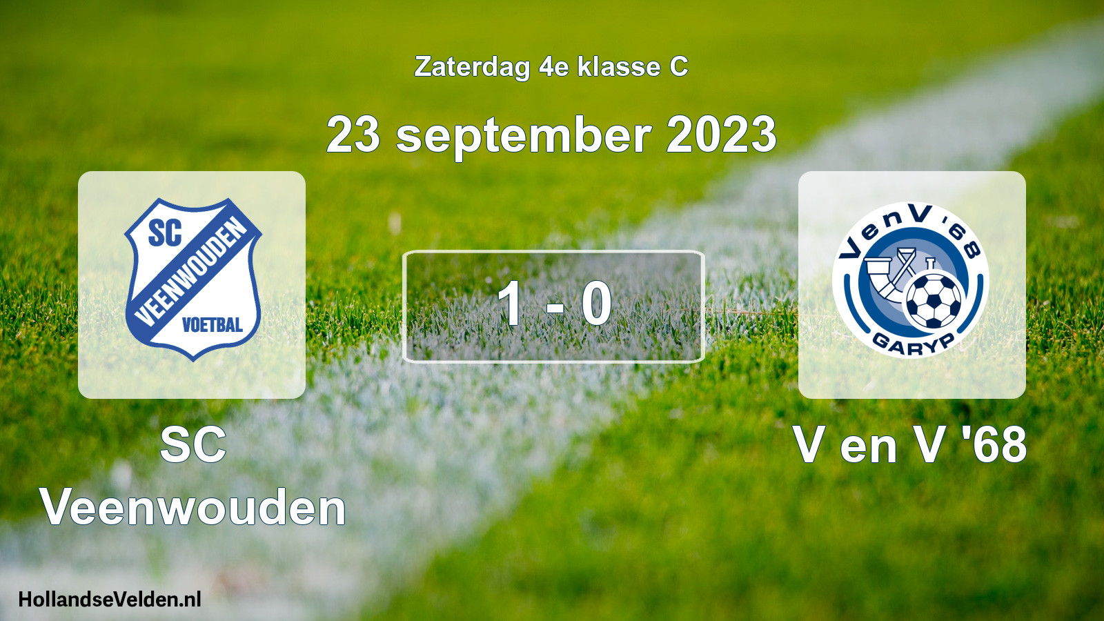 Total number of matches played: SC Veenwouden - V en V '68 1 - 0 (23 September 2023)