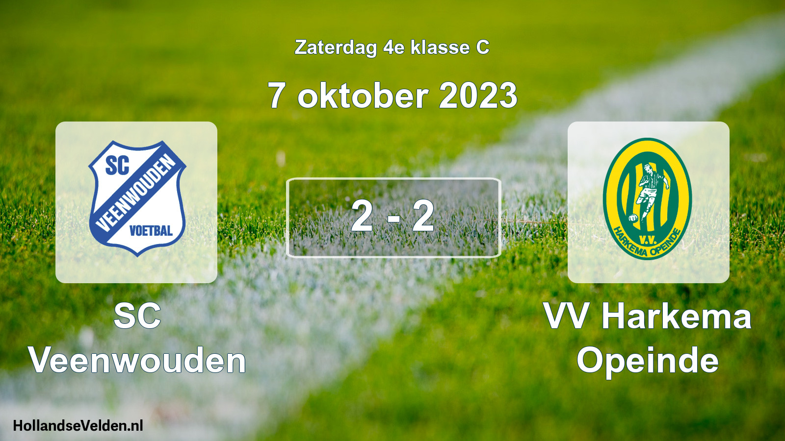 Total number of matches played: SC Veenwouden - VV Harkema Opeinde 2 - 2 (7 October 2023)
