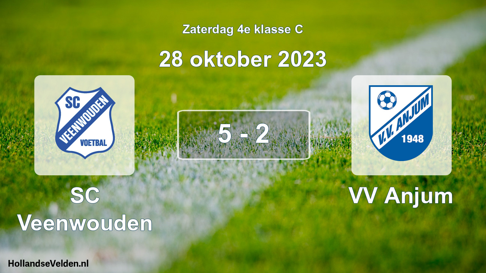 Total number of matches played: SC Veenwouden - VV Anjum 5 - 2 (28 October 2023)