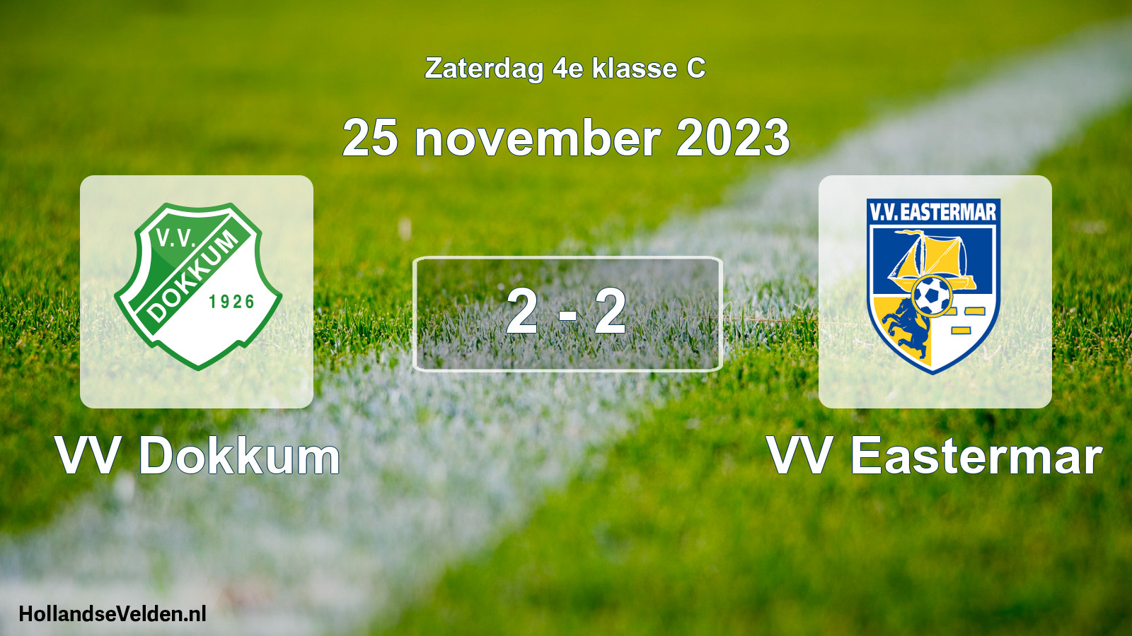 Total number of matches played: VV Dokkum - VV Eastermar 2 - 2 (25 November 2023)