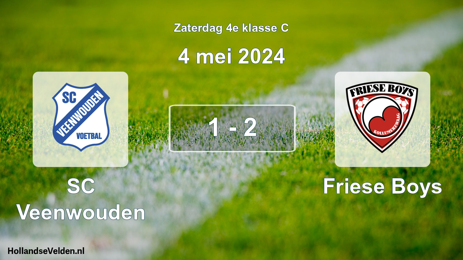 Total number of matches played: SC Veenwouden - Friese Boys 1 - 2 (4 May 2024)